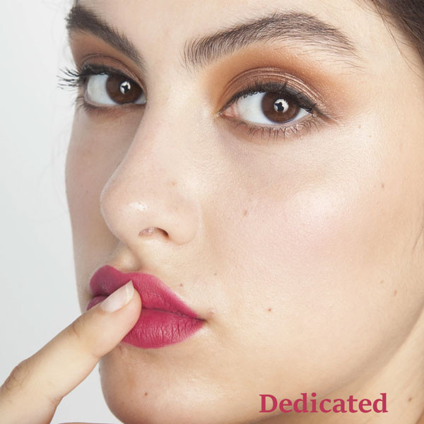 رژ لب مایع مات دبالم اصل مدل meet matt(e) hughesمینی سایز ماندگاری بالا رنگ dedicated و affectionat
