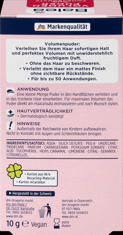 پودر حجم دهندە مو باله آ مدل pretty pomegranate حجم10گرم