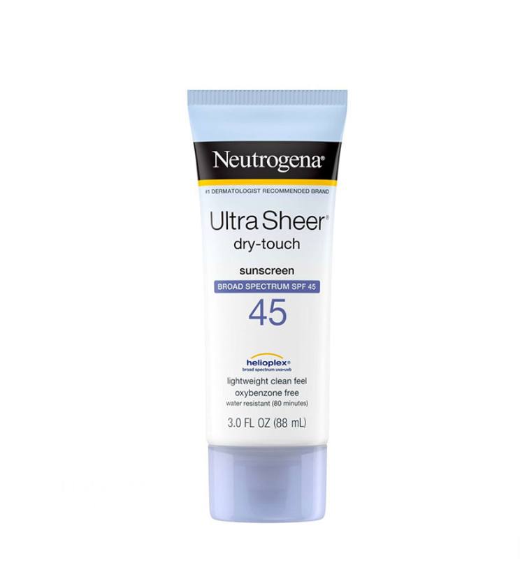 ضد آفتاب بی رنگ نوتروژینا مدل Ultra Sheer Spf 45 حجم 88میل