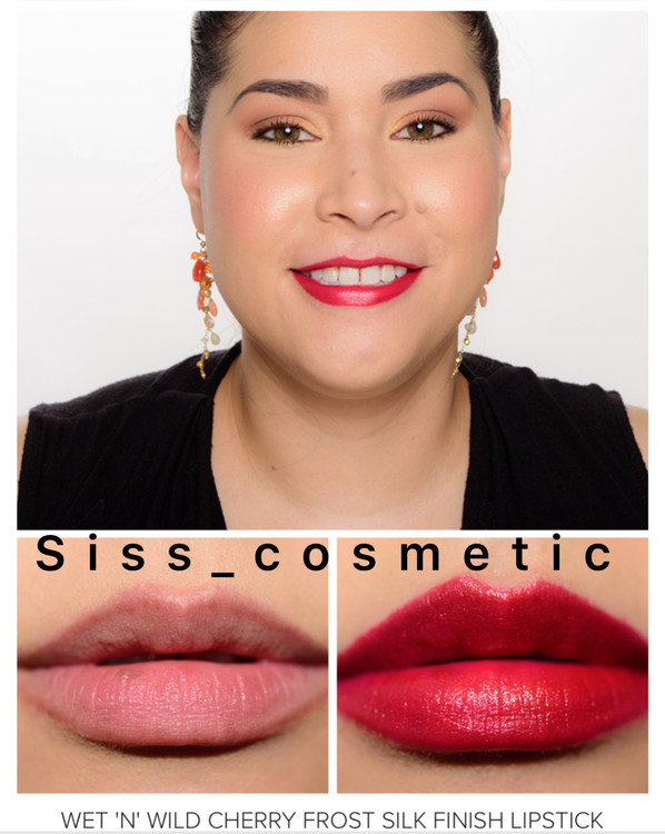 رژ لب جامد سیلک فینیش وت اند وایلد رنگ cherry frost 539A حجم 3/5گرم فول سایز