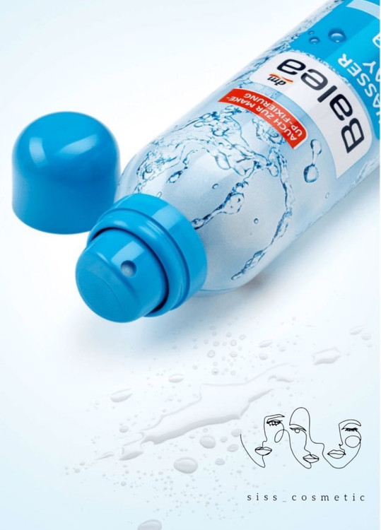 اسپری آب خنک کننده و فیکس کننده آرایش و آبرسان صورت و بدن باله آ حجم 150میل