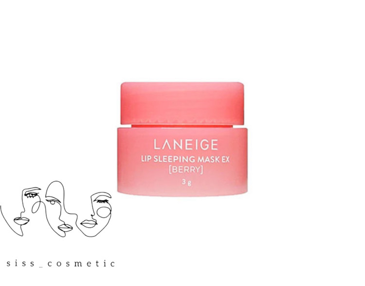 ماسک لب شب توت فرنگی لانیژ حجم 3 گرم