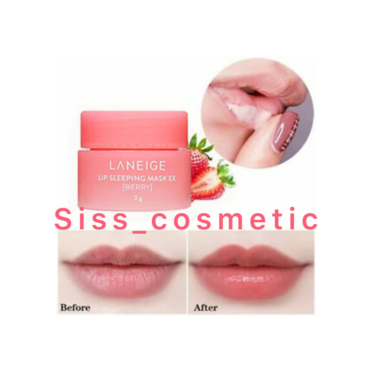 ماسک لب شب توت فرنگی لانیژ حجم 3 گرم