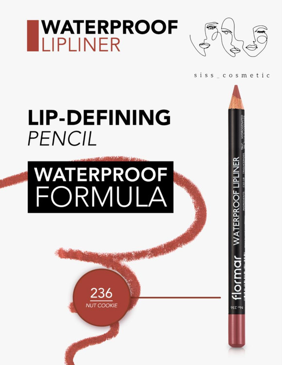 مدادلب ضدآب فلورمار رنگ٢٠٢_٢٣٦_٢٣٨