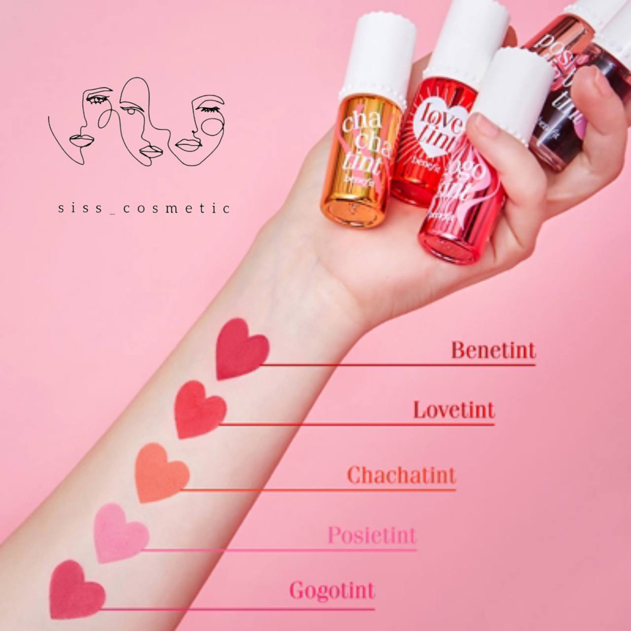 تینت لب و گونه بنفیت رنگ چاچا حجم 2 میل