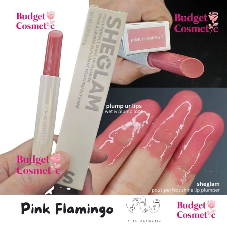 بالم لب حجم دهنده و براق کننده پلامپر شیگلم رنگ pink flamingo حجم 2گرم