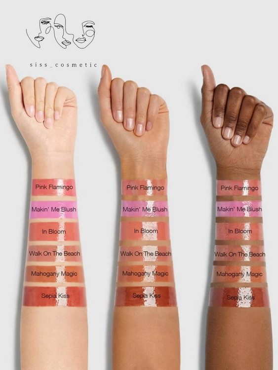 بالم لب حجم دهنده و براق کننده پلامپر شیگلم رنگ pink flamingo حجم 2گرم