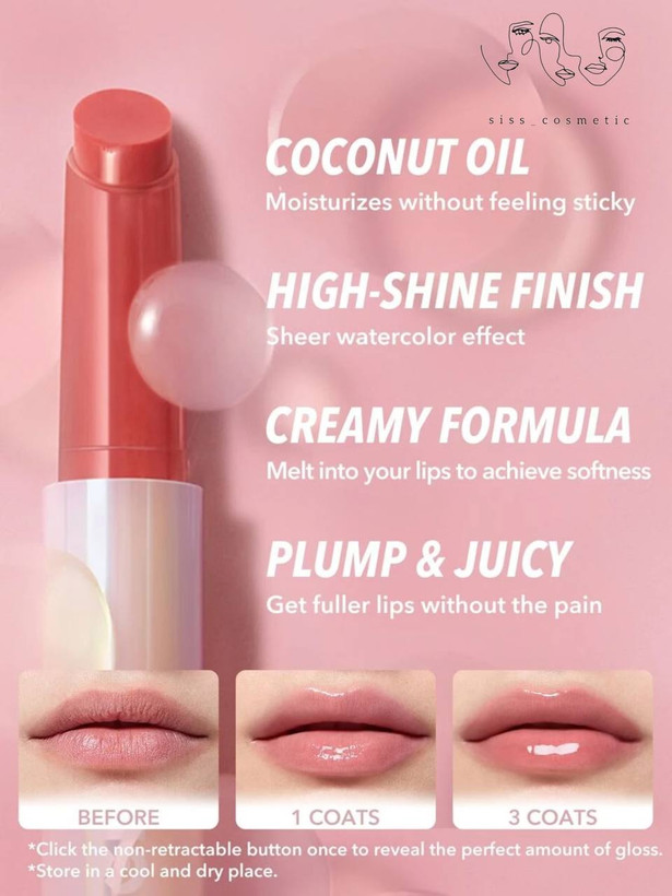 بالم لب حجم دهنده و براق کننده پلامپر شیگلم رنگ pink flamingo حجم 2گرم