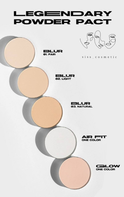 پنکک (پودر) بلور پاودرپکت ابوت تونabout tone رنگ NATURAL 03 حجم 9 گرم