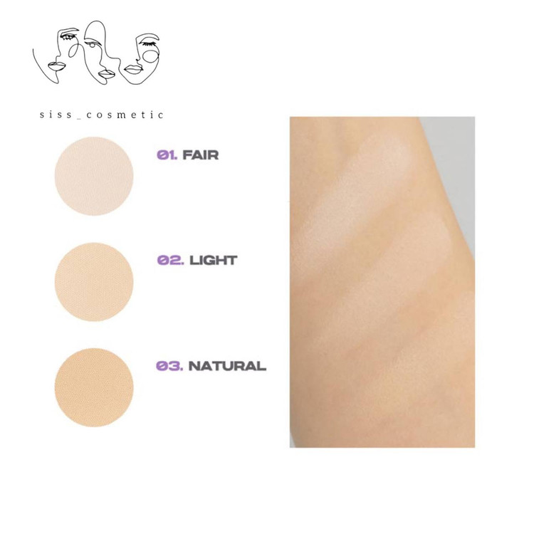 پنکک (پودر) بلور پاودرپکت ابوت تونabout tone رنگ NATURAL 03 حجم 9 گرم