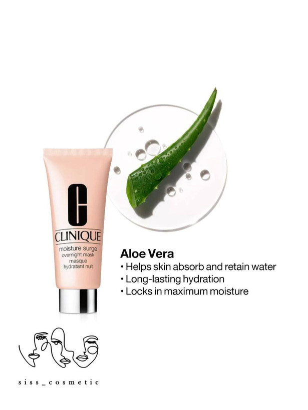 ماسک شب آبرسان مدل moisture surge کلینیک حجم 100 و 30 میل