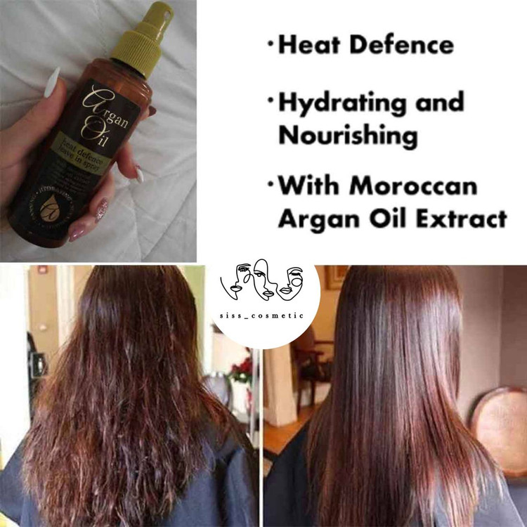 اسپری روغن آرگان ترمیم کننده و آبرسان محافظت کننده در برابر گرما حجم150 میل