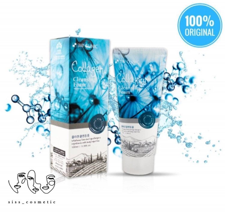 فوم شستشو صورت کلاژن آبرسان و جوانساز تری دبلیو کلینیک حجم 100میل