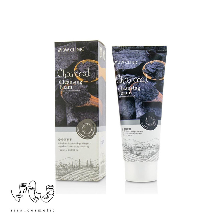 فوم شستشو صورت زغال تری دبلیو کلینیک حجم 100 میل