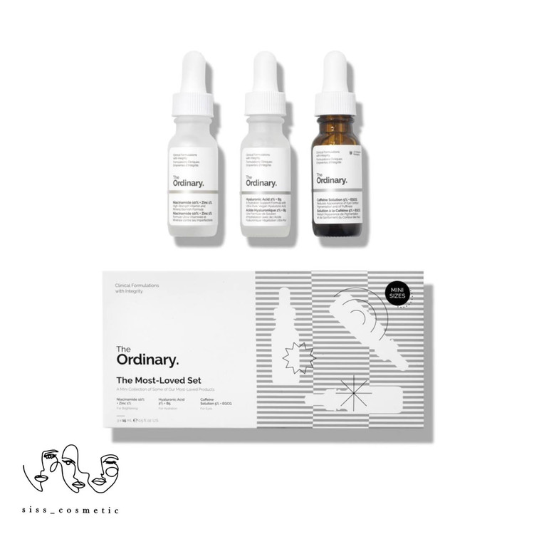 پک روزانه 3 عددی نیاسینامید و هیالورونیک اسید و کافئین اوردینری حجم 15میل