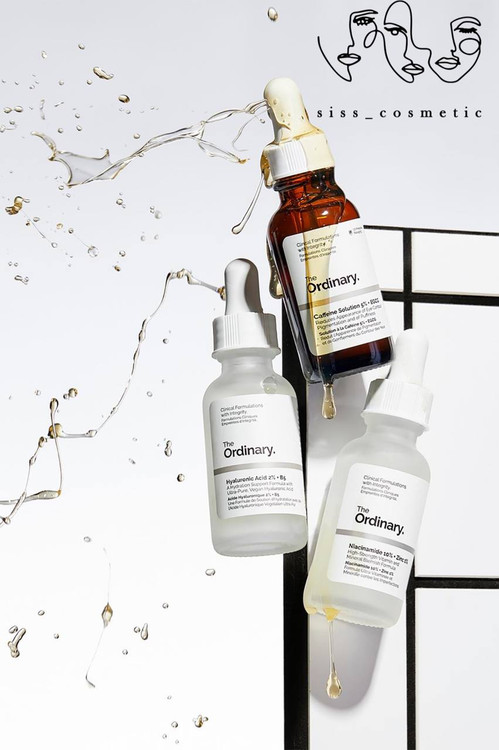 پک روزانه 3 عددی نیاسینامید و هیالورونیک اسید و کافئین اوردینری حجم 15میل