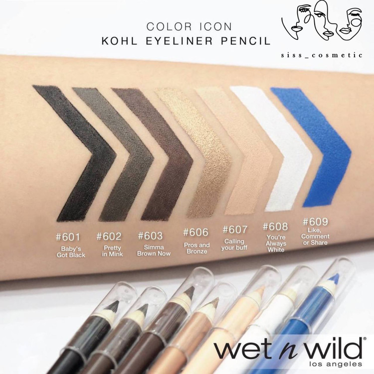 مداد چشم مشکی کالر آیکون وت اند وایلد رنگ Baby’s Got Black حجم فولسایز 1/4 گرم