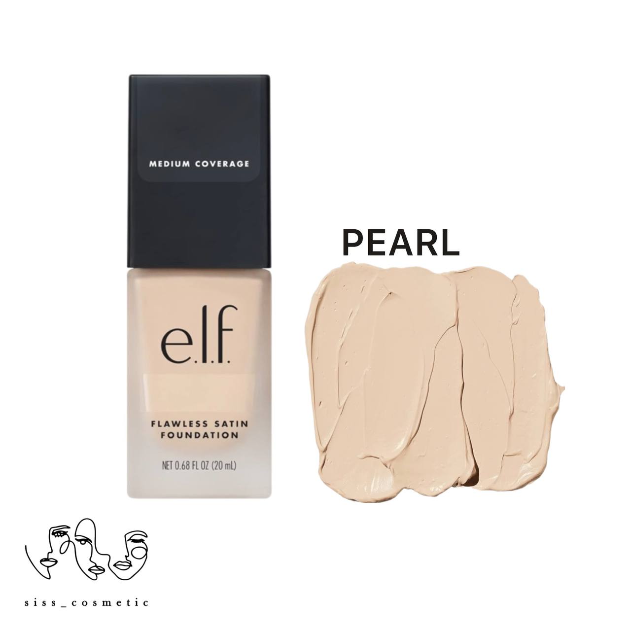 کرم پودر الف مدل Flawless satin رنگ PEARL و SAND حجم 20 میل