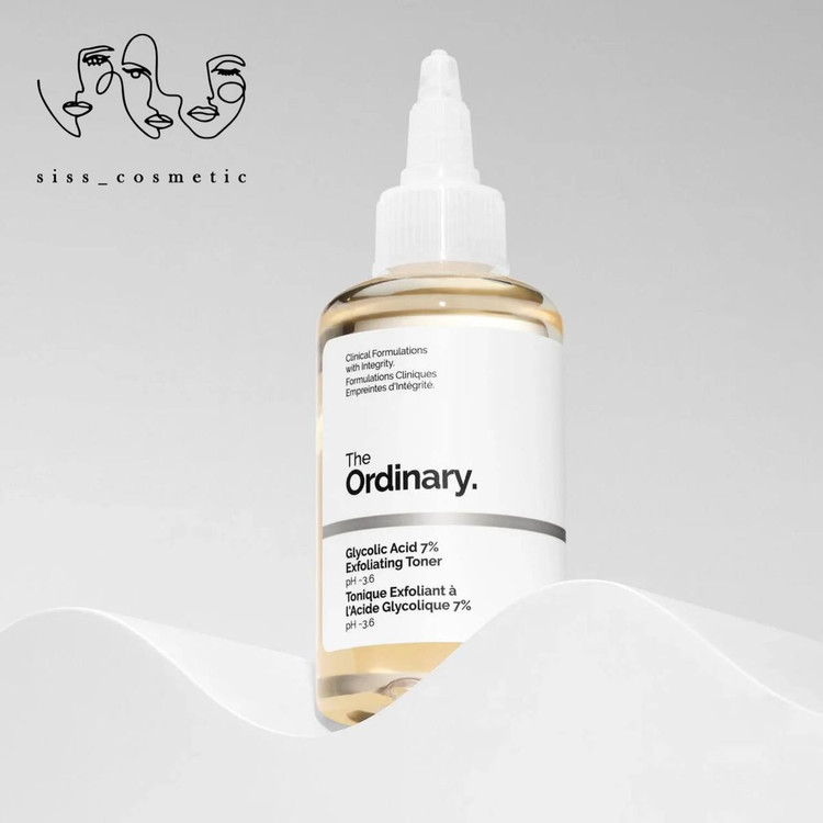 تونر گلایکولیک اسید 7% اوردینری اکسفولیتینگ لایه بردار و روشن کننده پوست حجم100 میل