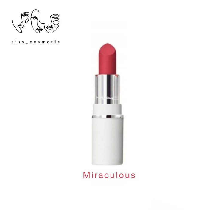 رژلب لب جامد مک مدل powder kiss رنگmiraculous وflurry fleur حجم مینی