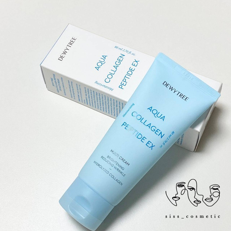 مولتی کرم dewytree آبرسان ومرطوب کننده حاوی کلاژن و پپتاید حجم ۸۰میل