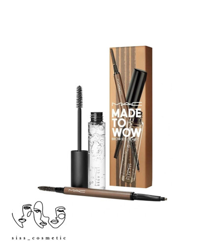 کیت ابرو مک شامل ژل ابرو و مداد ابرو مدلMADE TO WOW رنگLIGHT