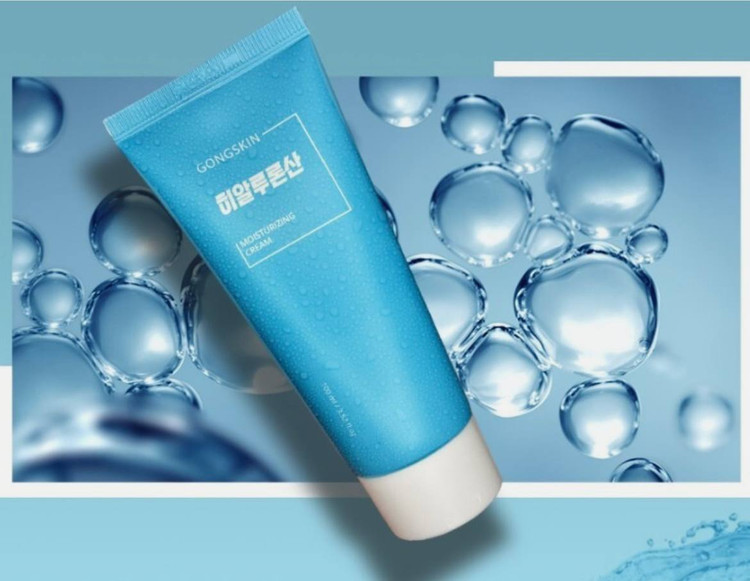 کرم مرطوب کننده پانتنول و هیالورونیک اسید گونگ اسکین gongskin حجم 100میل