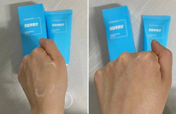 کرم مرطوب کننده پانتنول و هیالورونیک اسید گونگ اسکین gongskin حجم 100میل