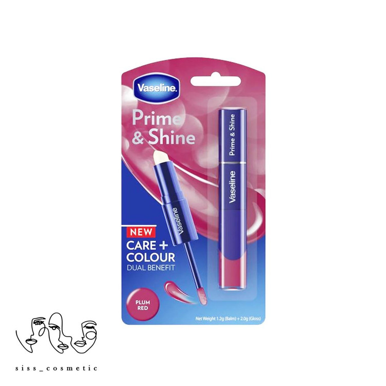 بالم لب و لیپ گلاس دوسر وازلین رنگ PLUM RED _WARM NUDE _ SCARLET RED