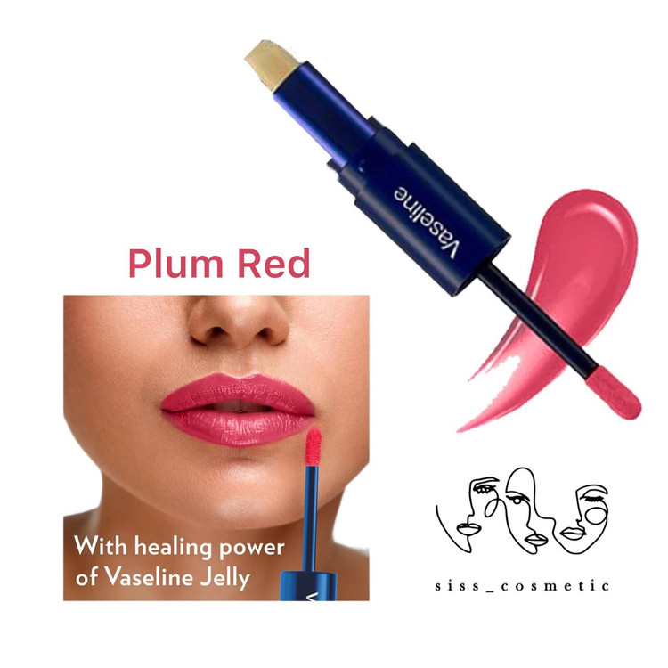Vaseline prime & Shine PLUM RED _WARM NUDE _ SCARLET RED