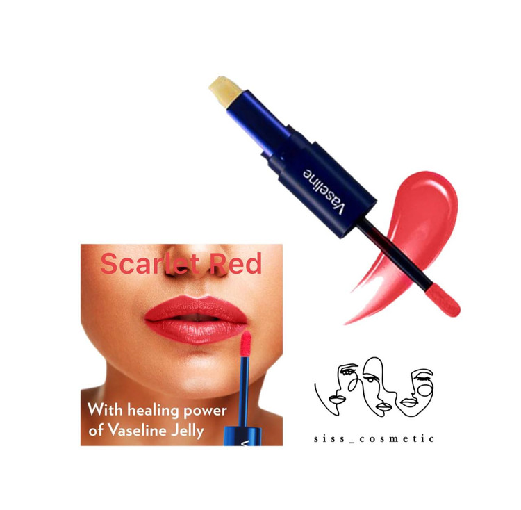 Vaseline prime & Shine PLUM RED _WARM NUDE _ SCARLET RED