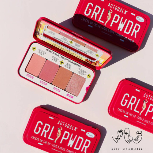 پالت رژ گونه،هایلایتر،برانزر دبالم مدل Autobalm GRL PWDR حجم 8 گرم