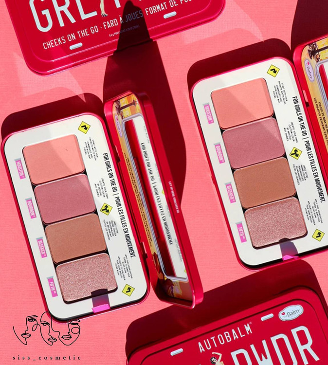 پالت رژ گونه،هایلایتر،برانزر دبالم مدل Autobalm GRL PWDR حجم 8 گرم