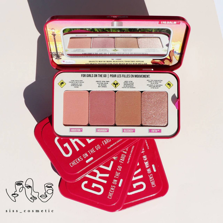 پالت رژ گونه،هایلایتر،برانزر دبالم مدل Autobalm GRL PWDR حجم 8 گرم