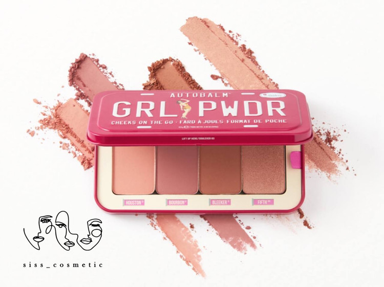 پالت رژ گونه،هایلایتر،برانزر دبالم مدل Autobalm GRL PWDR حجم 8 گرم