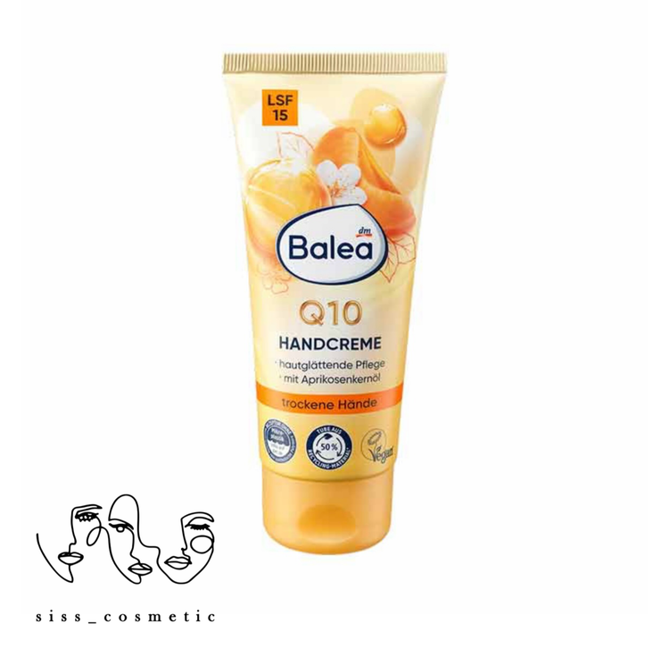 کرم دست حاوی روغن زرد آلو Q10 باله آ SPF 15 حجم 100 میل