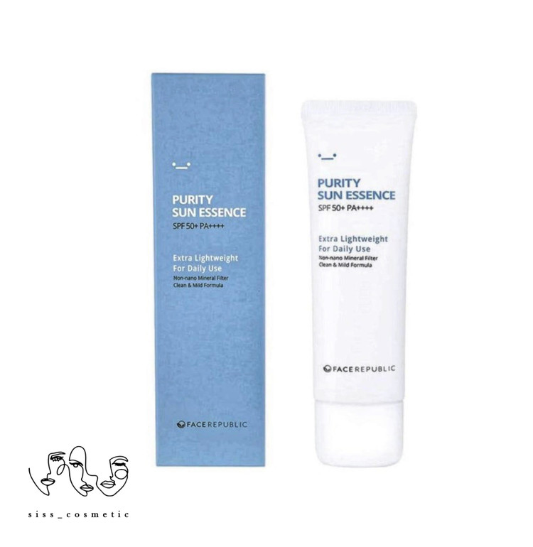 ضد آفتاب اسنسی فیس ریپابلیک SPF 50+pA++++ مناسب انواع پوست حجم 50میل