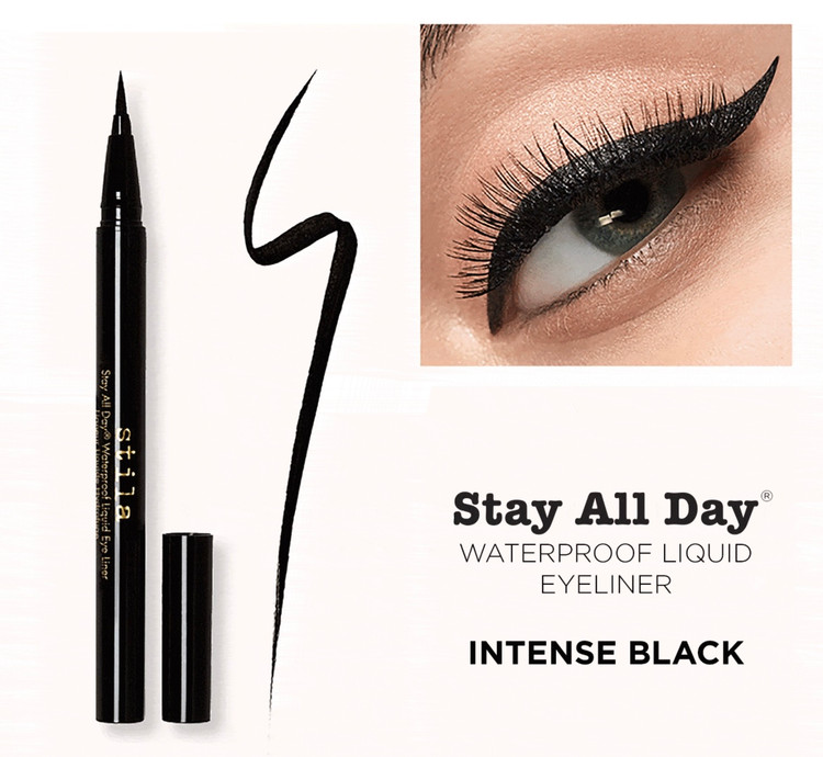 خط چشم ماژیکی ضدآب استیلا مدلStay All Day رنگ intense black مینی سایز حجم 0.25 میل
