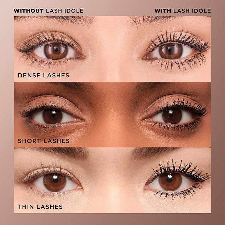 ریمل حجمدهنده و لیفت مژه لانکوم مدل Idôle رنگ 01 Glossy Black مینی سایز حجم 2/5 میل(جداشدە از پک)