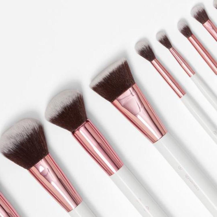 ست براش 12عددی بی اچ کازمتیک BH Cosmetics مدل کریستال کوارتز Crystal Quartz