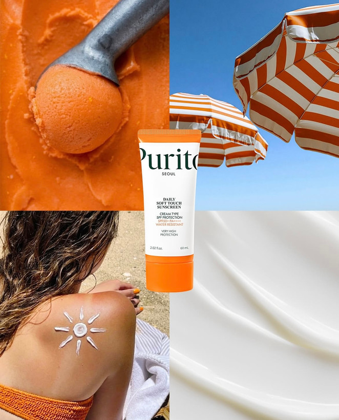 ضد آفتاب آبرسان روزانە پیوریتو SPF 50 مدل DAILY SOFT TOUCH حجم 60 میل